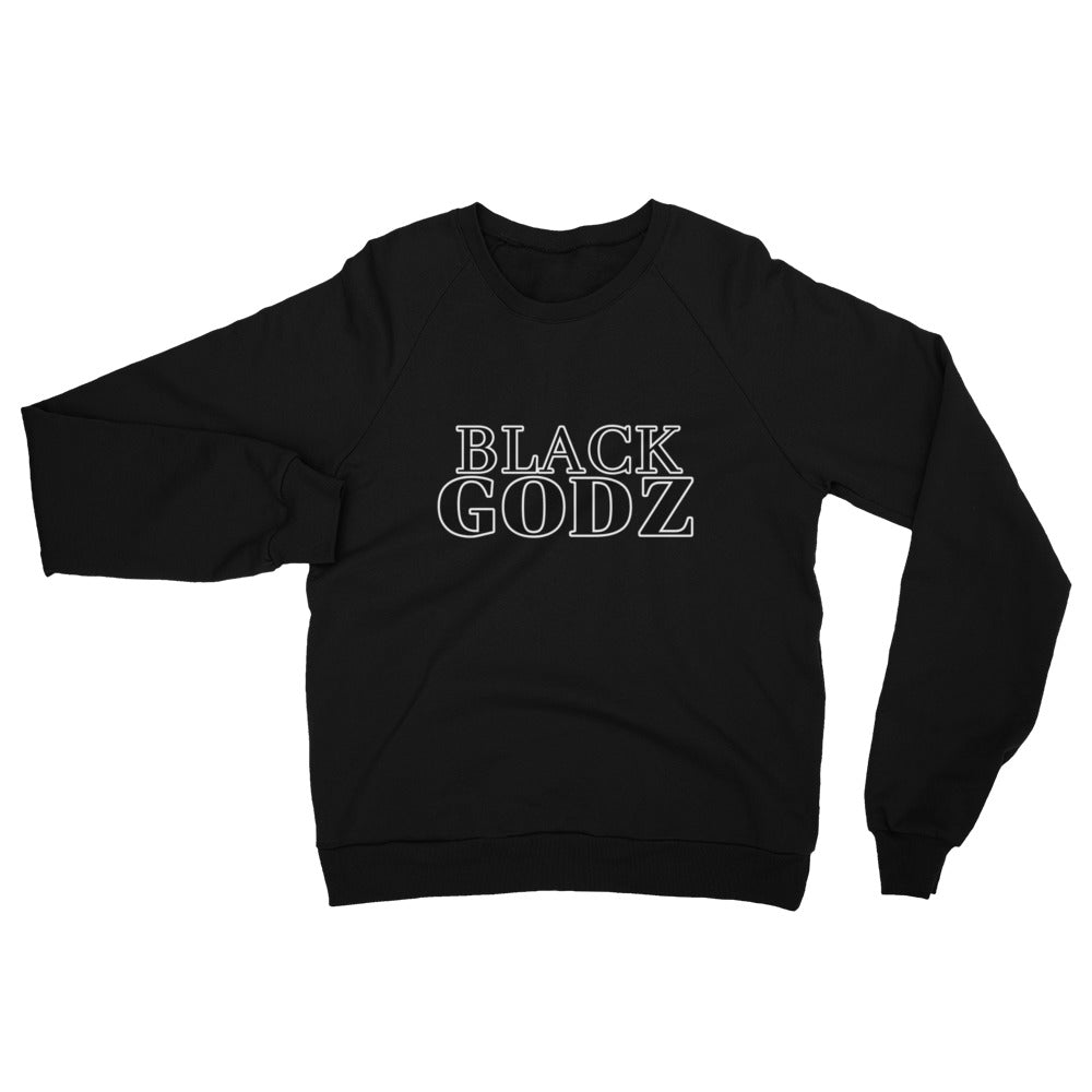 Black Godz Unisex California Fleece Raglan Sweatshirt